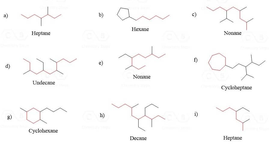 Alkane Nomenclature Practice Problems With Answers